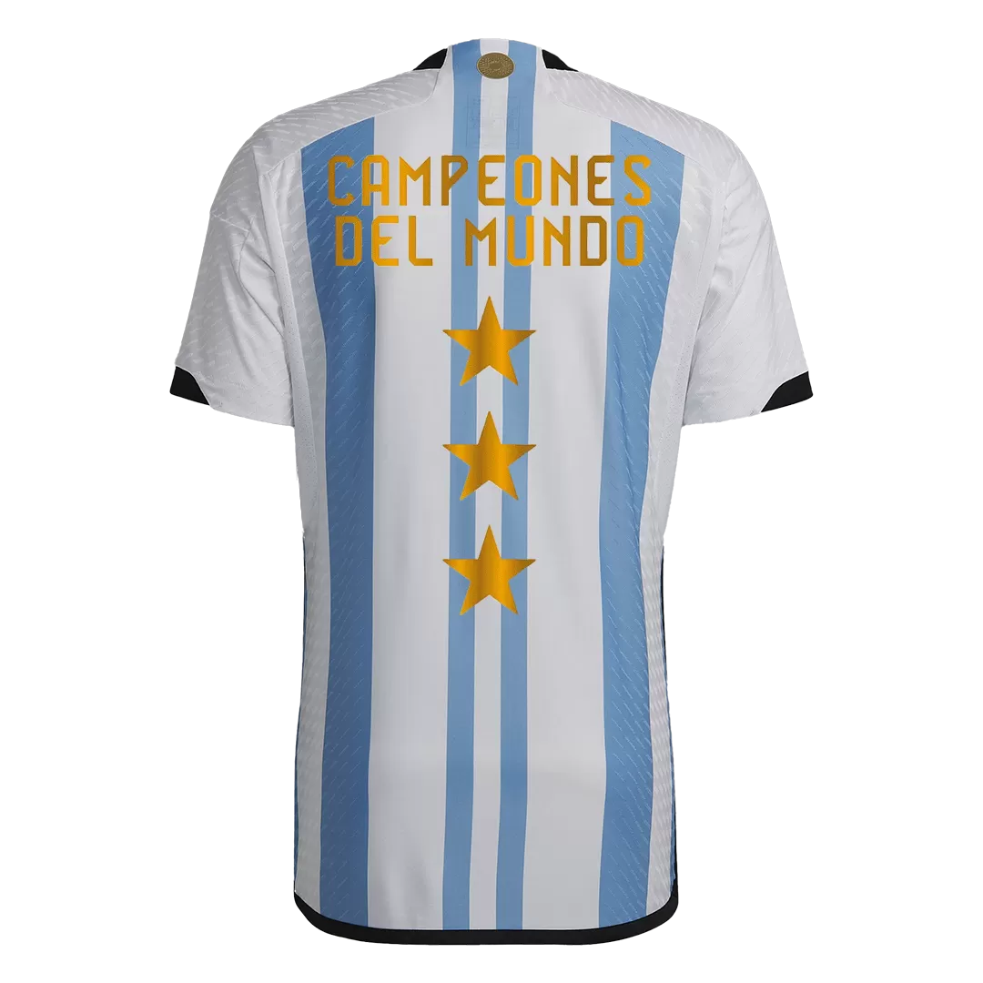 Argentina Jersey 2022 Authentic 3 Stars Champions Home