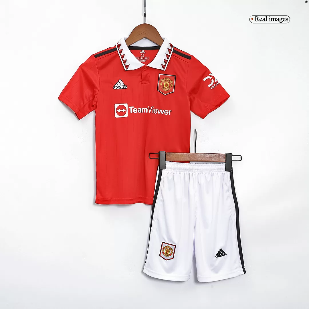 2022-2023 Manchester United Home Red Kids/Youth Soccer Uniform-8925,Manchester  United