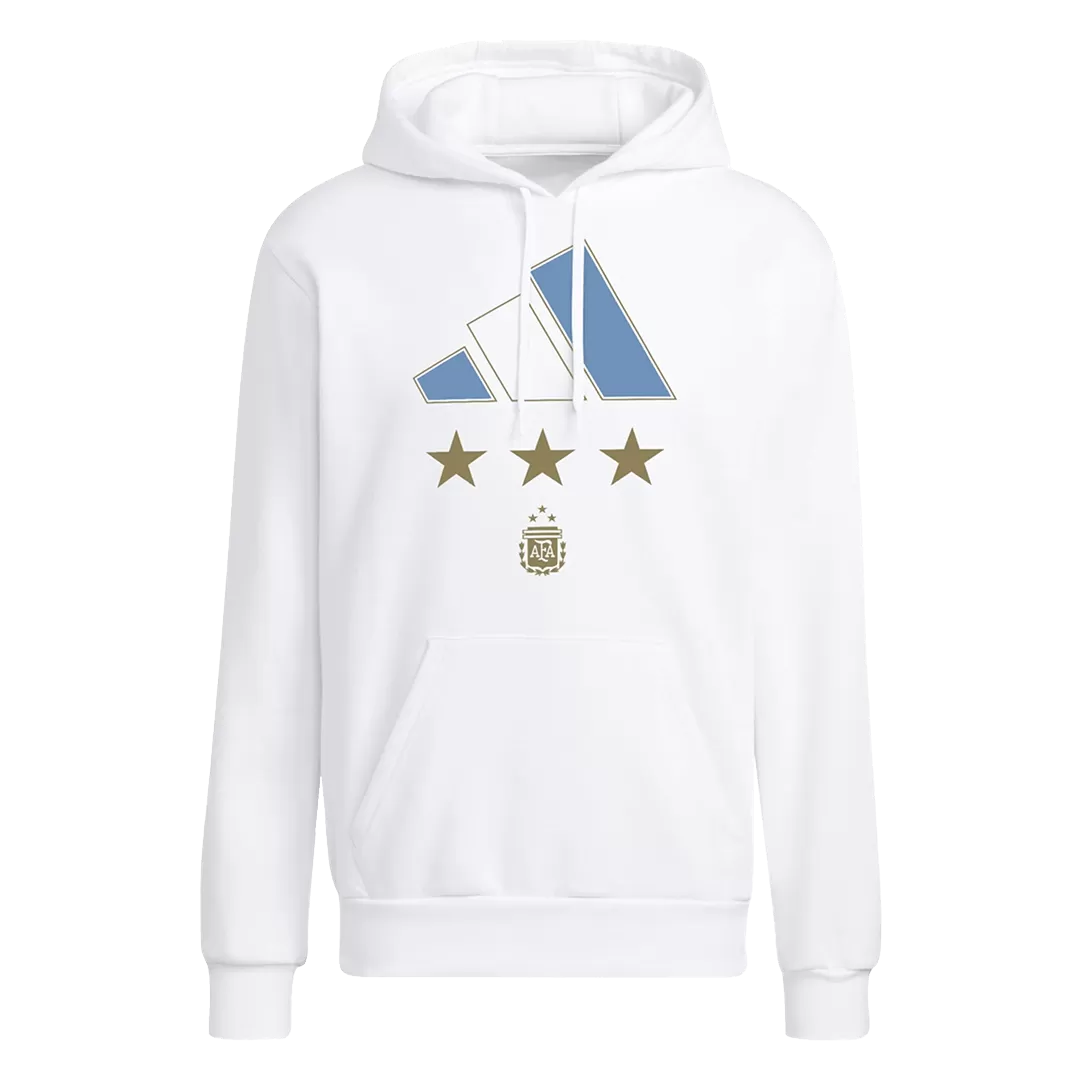 MESSI #10 Argentina Hoodie Sweatshirt 2022 - White | Elmont Youth Soccer