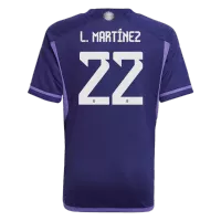 L. MARTINEZ #22 Argentina Jersey 2022 Away World Cup -THREE STARS - ijersey
