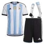 Argentina Jersey Whole Kit 2022 Home -THREE STAR - elmontyouthsoccer
