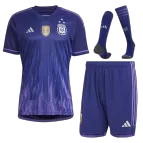 Argentina Jersey Whole Kit 2022 Away World Cup -THREE STAR - elmontyouthsoccer