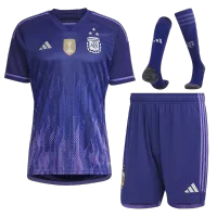 Argentina Jersey Whole Kit 2022 Away World Cup -THREE STAR - elmontyouthsoccer
