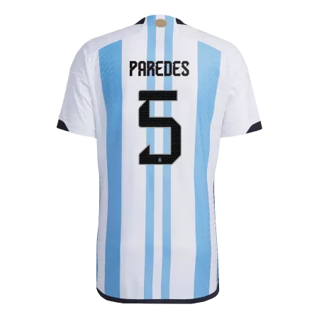 PAREDES #5 Argentina Jersey 2022 Authentic Home World Cup -THREE STARS - ijersey