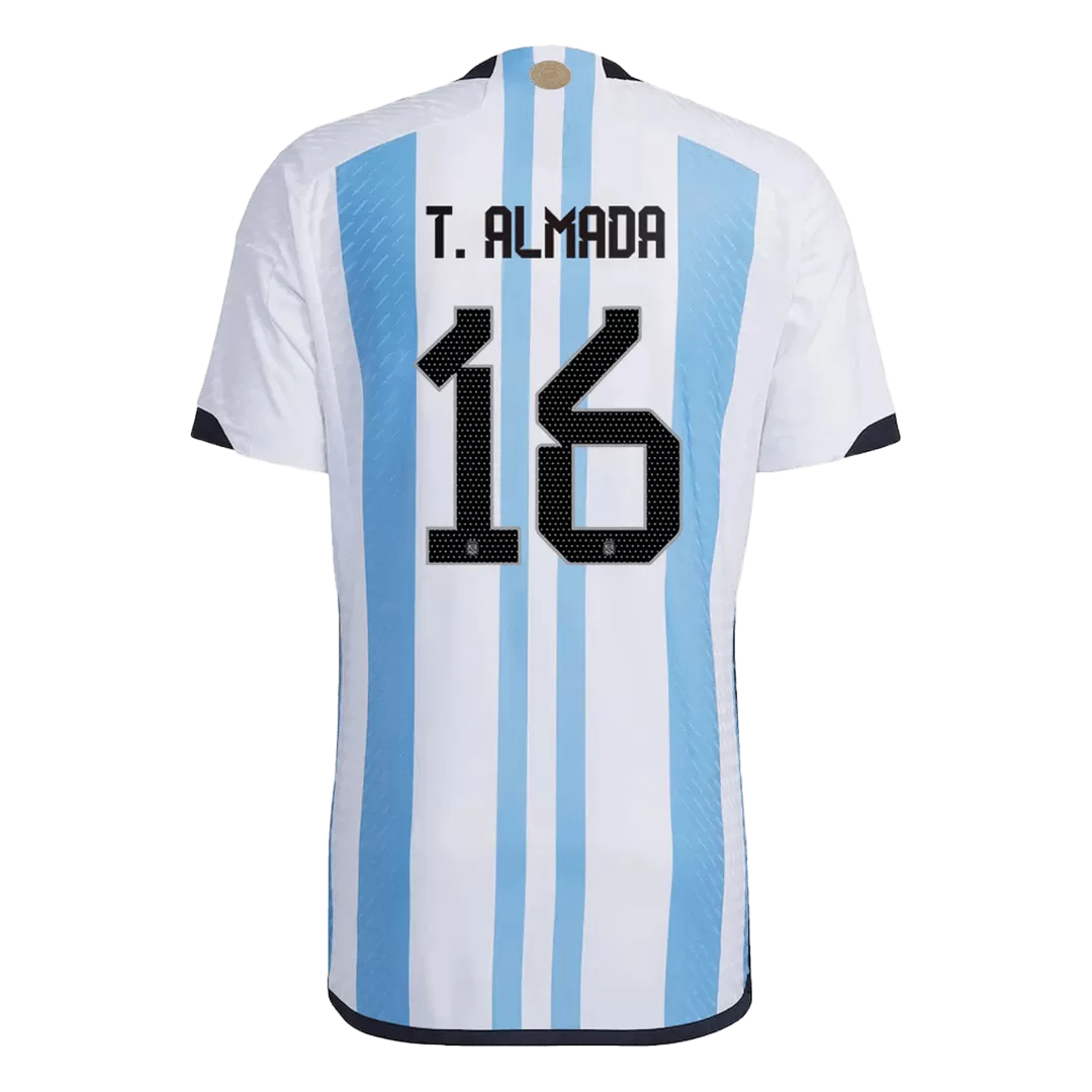 MESSI #10 Argentina 3 Stars Home Soccer Jersey 2022