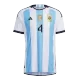 MONTIEL #4 Argentina Jersey 2022 Authentic Home World Cup -THREE STARS - ijersey