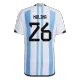 MOLINA #26 Argentina Jersey 2022 Authentic Home World Cup -THREE STARS - ijersey