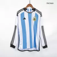 Argentina Home Jersey 2022 - Long Sleeve World Cup - elmontyouthsoccer