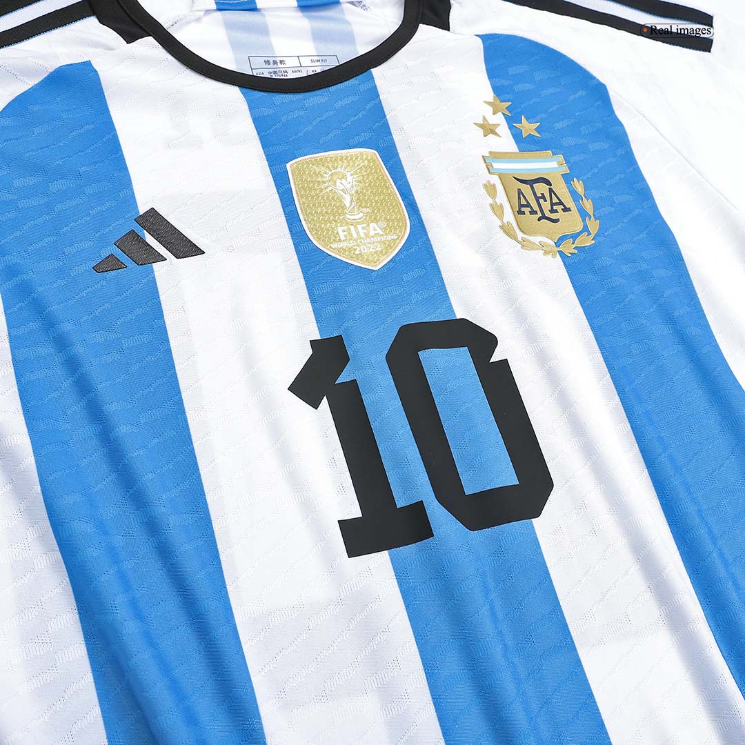 MESSI #10 Argentina Jersey 2022 Authentic Home World Cup -THREE STAR - ijersey