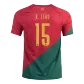 R. LEÃO #15 Portugal Jersey 2022 Home World Cup - elmontyouthsoccer