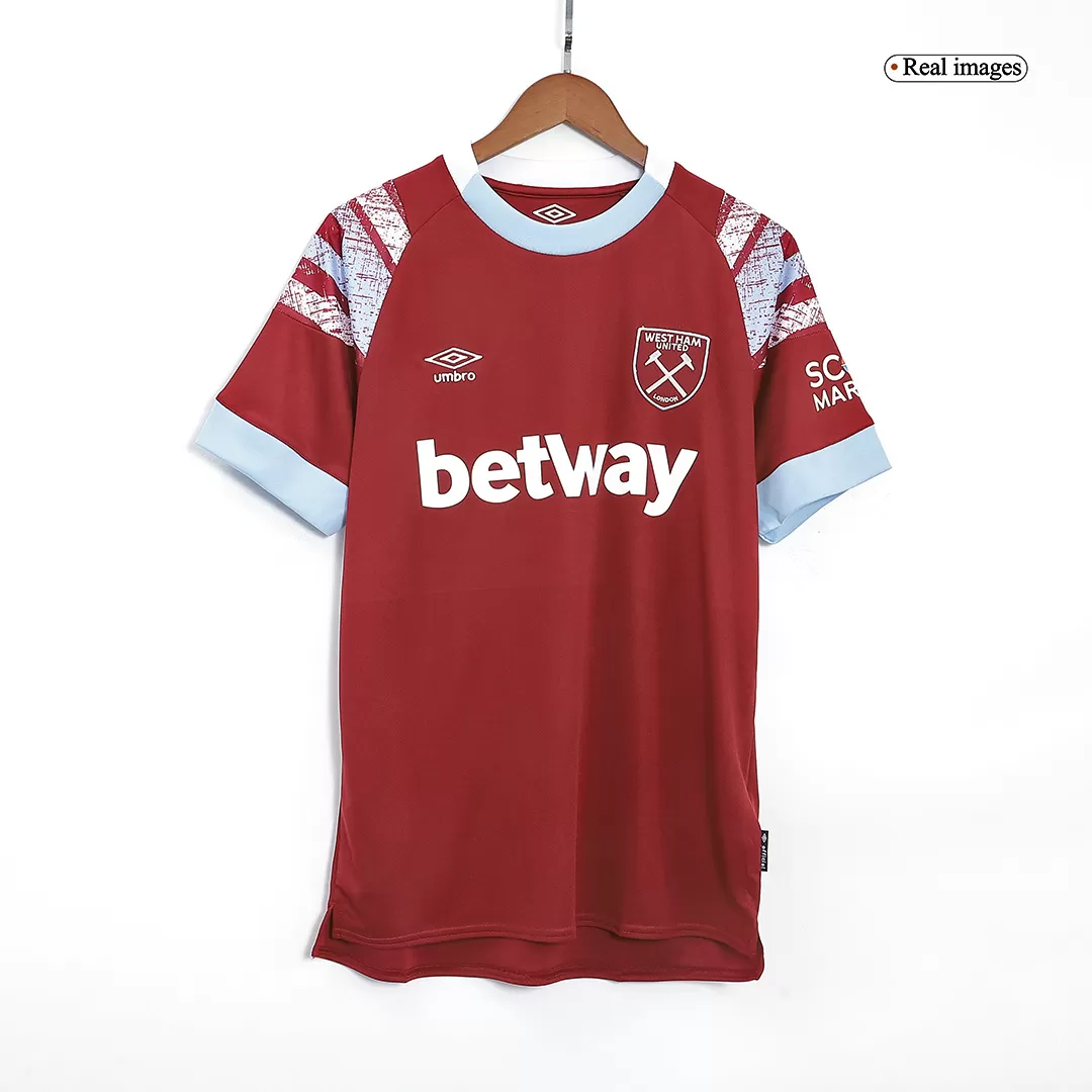 Umbro West Ham United 2023 Home Replica Jersey, Men's, Medium, Red