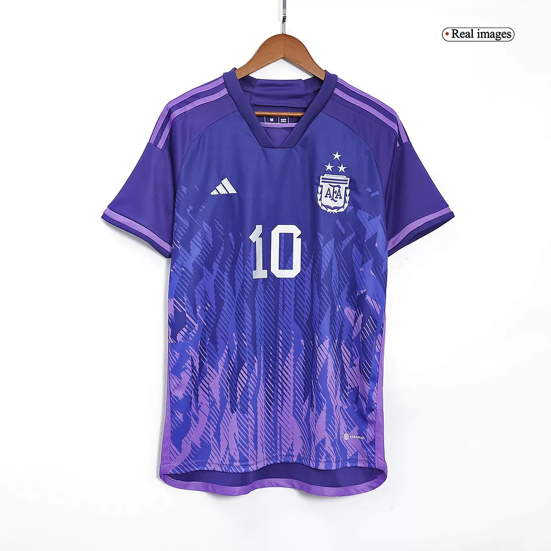 Argentina Champions Three Stars Lionel Messi 10 Youth Home Jersey - Praise  To Heaven