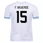 F. VALVERDE #15 Uruguay Jersey 2022 Away World Cup - elmontyouthsoccer