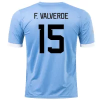 F. VALVERDE #15 Uruguay Jersey 2022 Home World Cup - ijersey