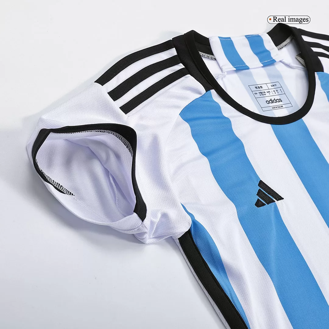 Women's MESSI #10 Argentina Home Soccer Jersey 2022