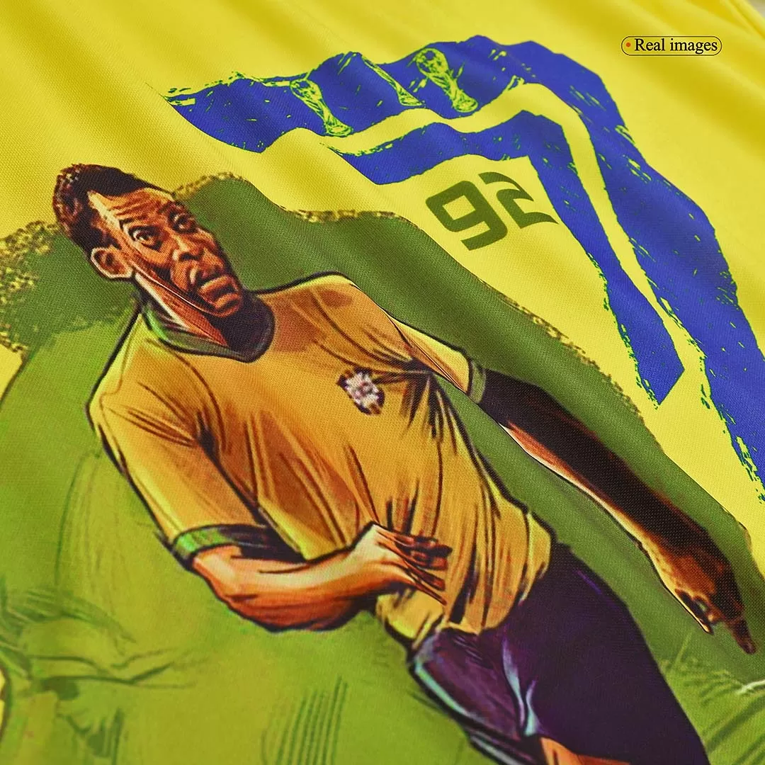 Brazil PELÉ Commemorative Home Soccer Jersey 2022