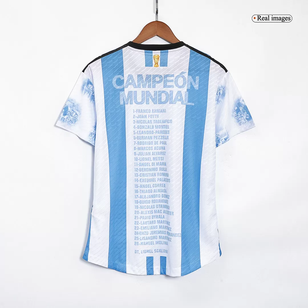 Argentina Soccer Jersey Three Stars Jersey Champion Edition Home Custom  World Cup Jersey 2022