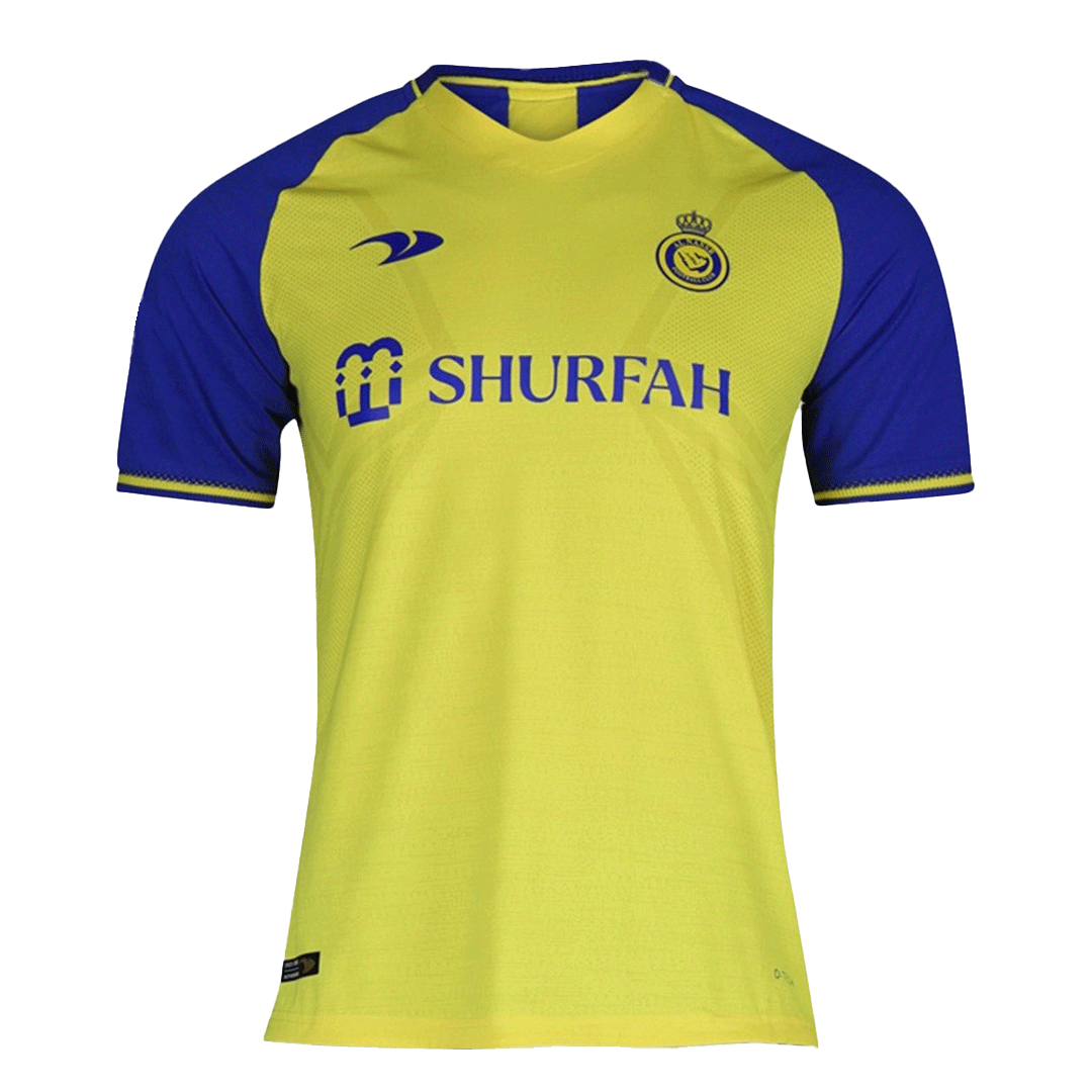 Football Jersey Al Nassr fc home Ronaldo number#7 ( saudi arabian team –  The FootyMan