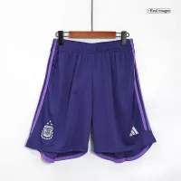 Argentina Soccer Shorts 2022 Away World Cup -THREE STAR - elmontyouthsoccer