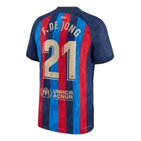 F. DE JONG #21 Barcelona Jersey 2022/23 Authentic Home - ijersey