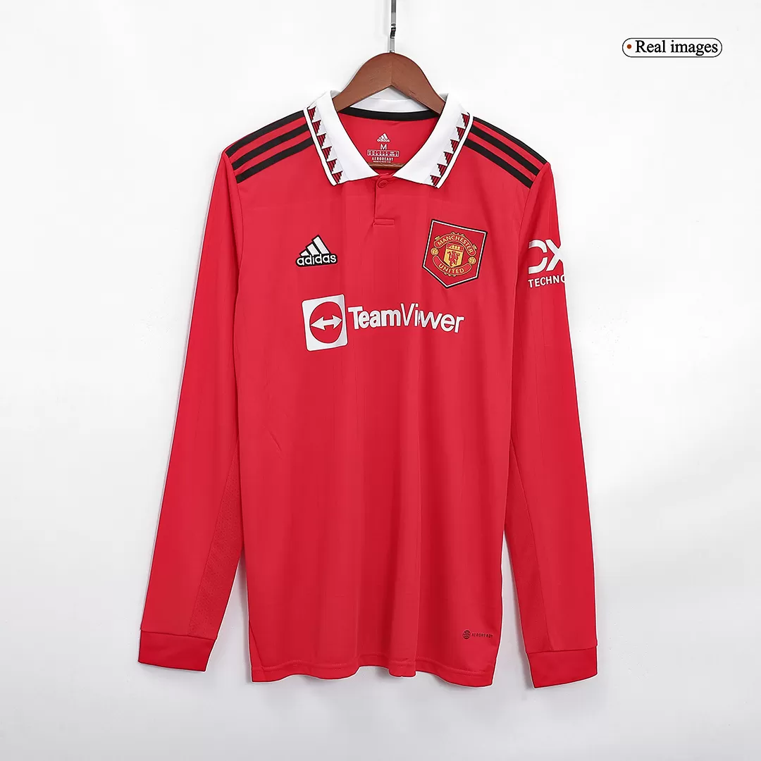 Manchester United Authentic Ronaldo Long-Sleeve 22-23 Home Kit