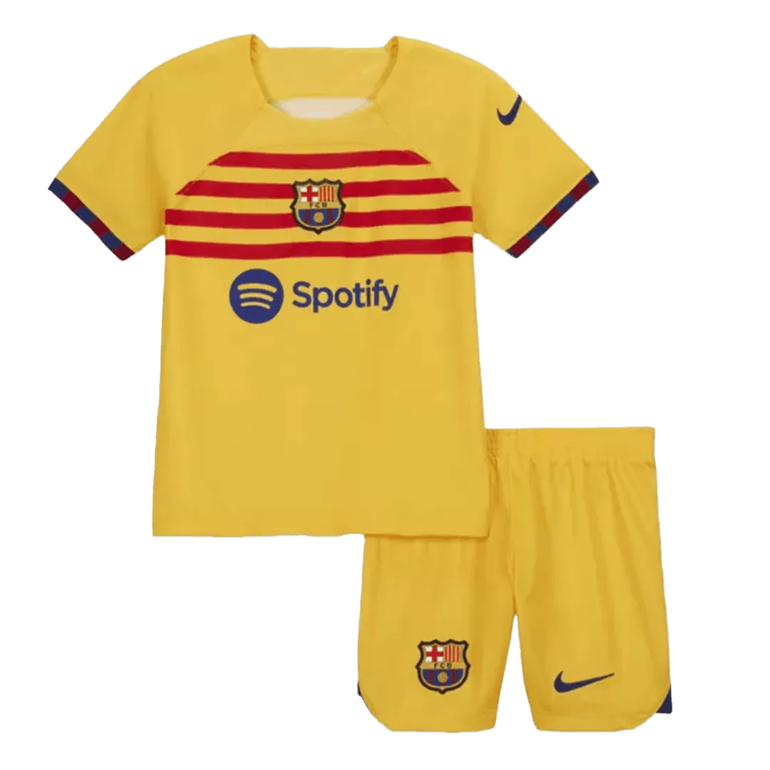 Youth Barcelona Jersey Kit 2022/23 Fourth Away