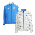 Italy Reversible Anthem Jacket 2023 - White/Blue - elmontyouthsoccer