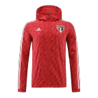 Sao Paulo FC Hoodie Windbreaker Jacket 2022/23 - Red - elmontyouthsoccer