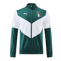 Italy Windbreaker Jacket 2022 - Green&White - elmontyouthsoccer