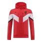 Atletico Madrid Hoodie Windbreaker Jacket 2022/23 - Red&White - elmontyouthsoccer
