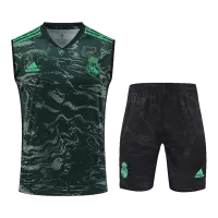 Real Madrid Sleeveless Training Jersey Kit 2022/23 Green - elmontyouthsoccer