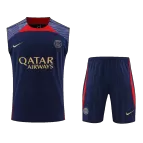 PSG Sleeveless Training Jersey Kit 2023/24 Navy - elmontyouthsoccer