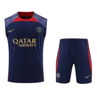 PSG Sleeveless Training Jersey Kit 2023/24 Navy - elmontyouthsoccer