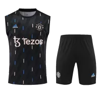 Manchester United Sleeveless Training Jersey Kit 2022/23 Black - elmontyouthsoccer