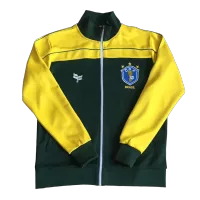 Retro Brazil Training Jacket 1982 - Green&Yellow - elmontyouthsoccer