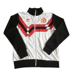 Retro Manchester United Training Jacket 1990 - Black&White - elmontyouthsoccer