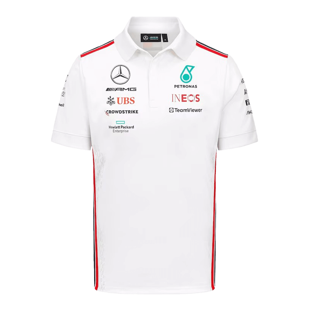 Mercedes AMG Petronas F1 Racing Team Polo 2023 - White - ijersey