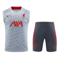 Liverpool Sleeveless Training Jersey Kit 2023/24 Gray - elmontyouthsoccer