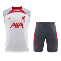 Liverpool Sleeveless Training Jersey Kit 2023/24 White&Gray - ijersey
