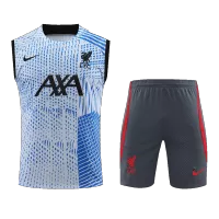 Liverpool Sleeveless Training Jersey Kit 2023/24  Blue - elmontyouthsoccer