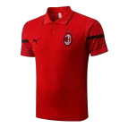 AC Milan Core Polo Shirt 2022/23 - Red - elmontyouthsoccer