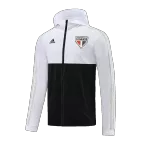 Sao Paulo FC Hoodie Windbreaker Jacket 2023/24 - White&Black - elmontyouthsoccer