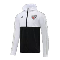 Sao Paulo FC Hoodie Windbreaker Jacket 2023/24 - White&Black - ijersey