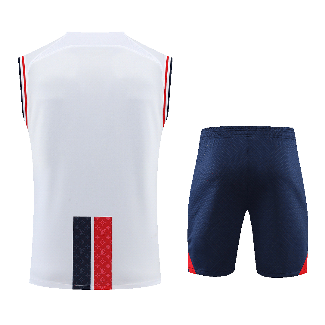 PSG Sleeveless Training Jersey Kit 2022/23 White - ijersey