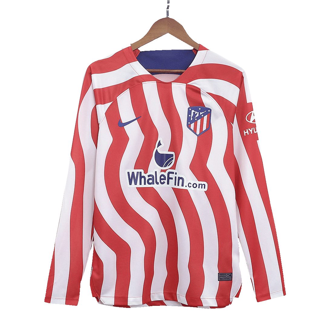 Atletico Madrid Home Jersey 2022/23 - Long Sleeve