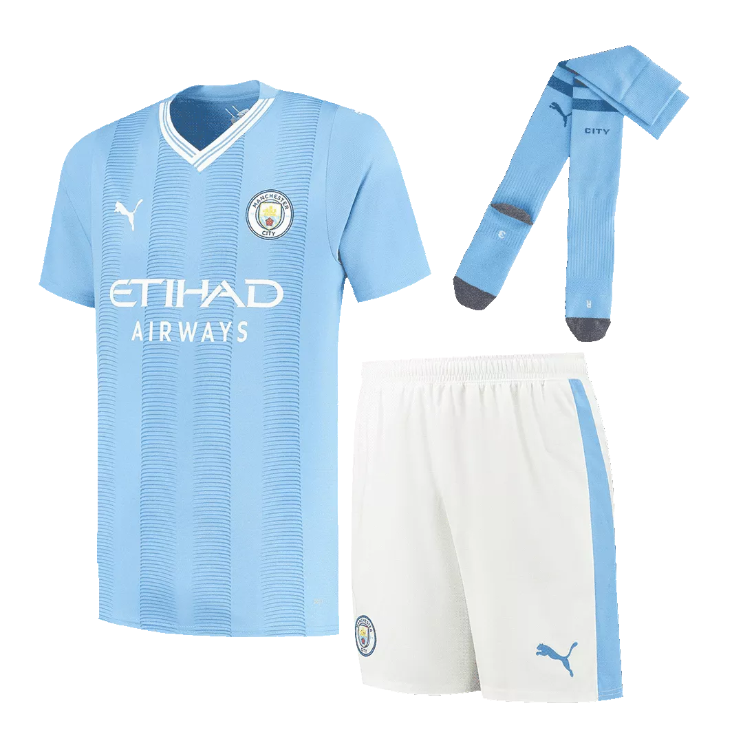 Manchester City Jersey Whole Kit 2023/24 Home