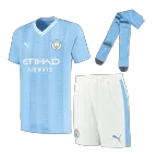 Manchester City Jersey Whole Kit 2023/24 Home - elmontyouthsoccer