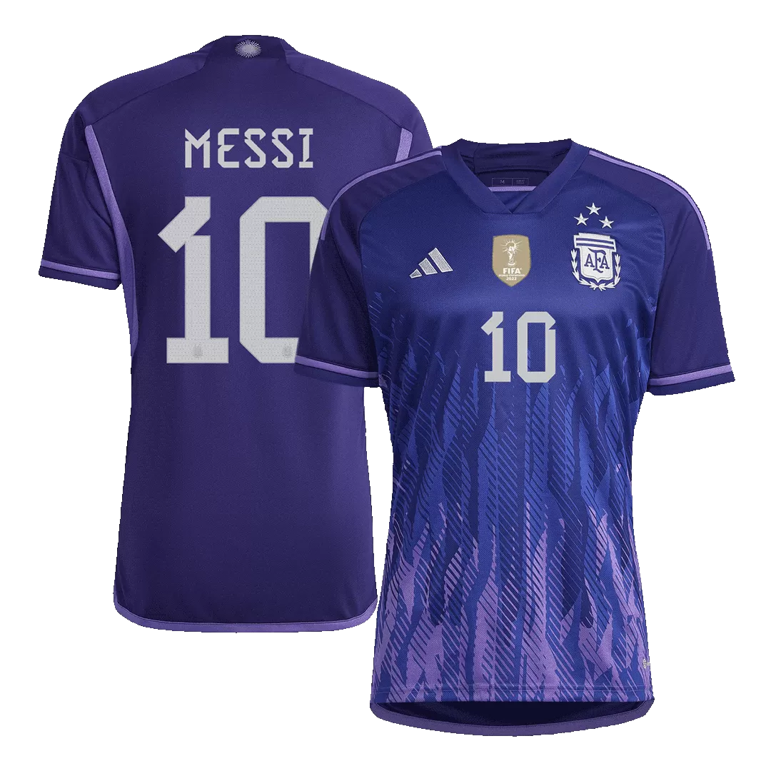 Messi #10 Argentina Jersey 2022 Authentic Away World Cup