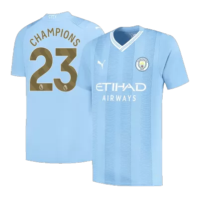 CHAMPIONS #23 Manchester City Jersey 2023/24 Home - ijersey