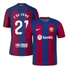 F. DE JONG #21 Barcelona Jersey 2023/24 Authentic Home - ijersey